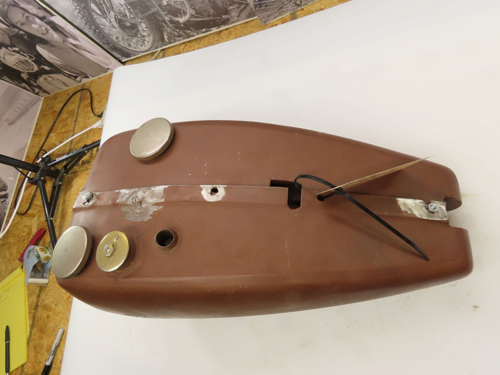 Lot 153N Harley Davidson Model VL Gas Tank VanderBrink Auctions