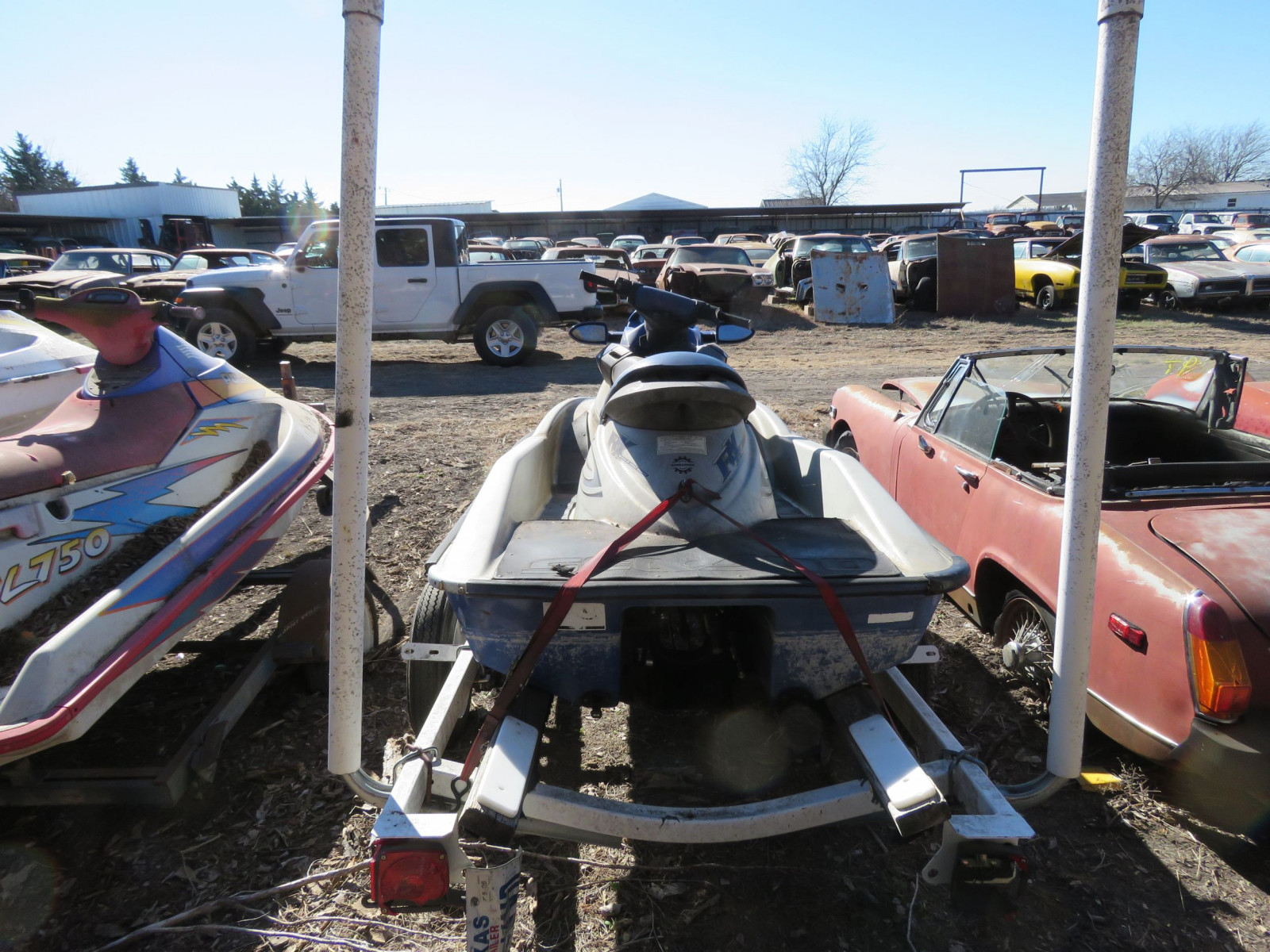 Lot 10T 1988 Seadoo Bombardier Jet ski with trailer VanderBrink