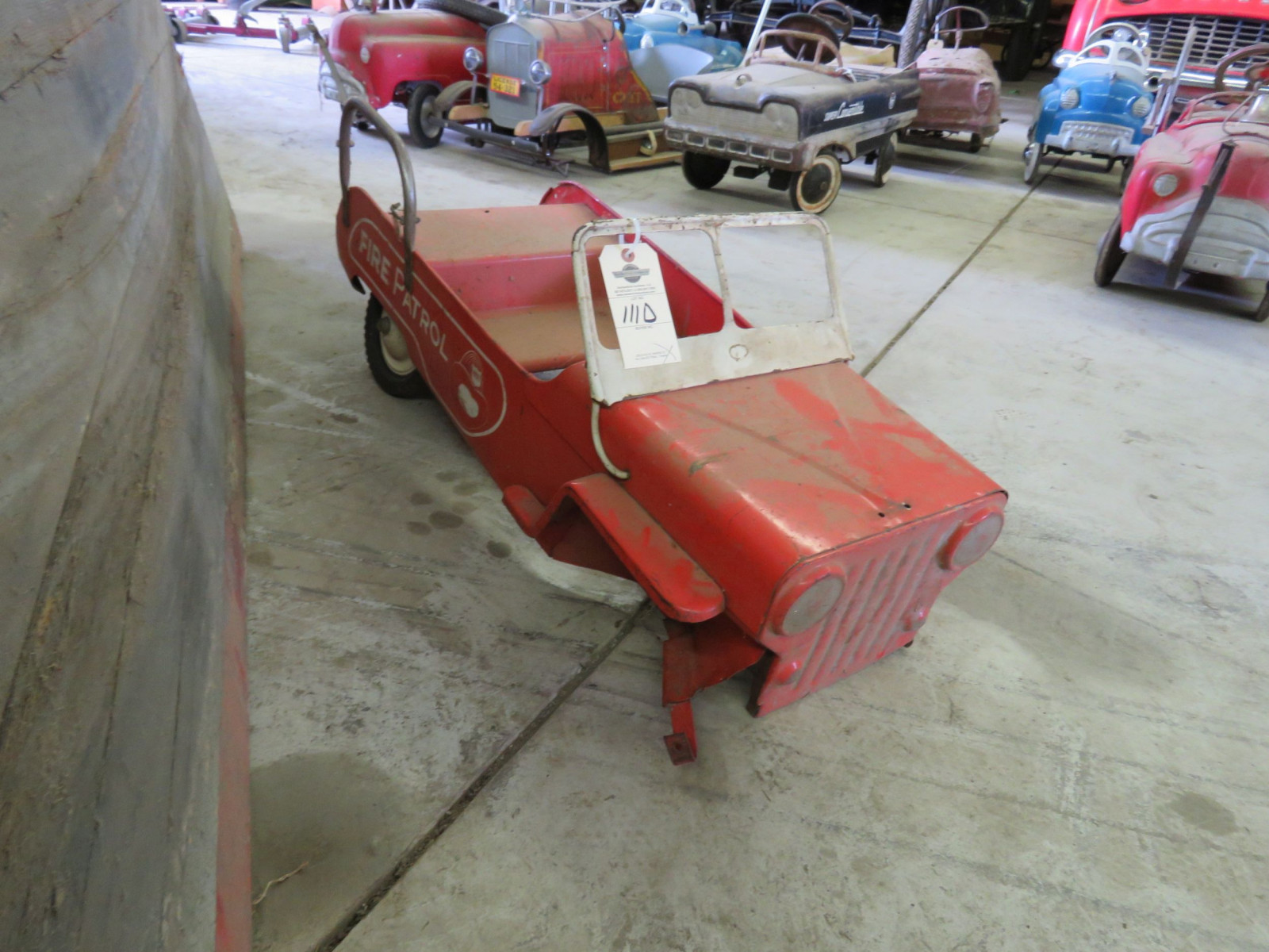 Lot 111D Murray Atkins Fire Chief Pedal Car for Restore VanderBrink
