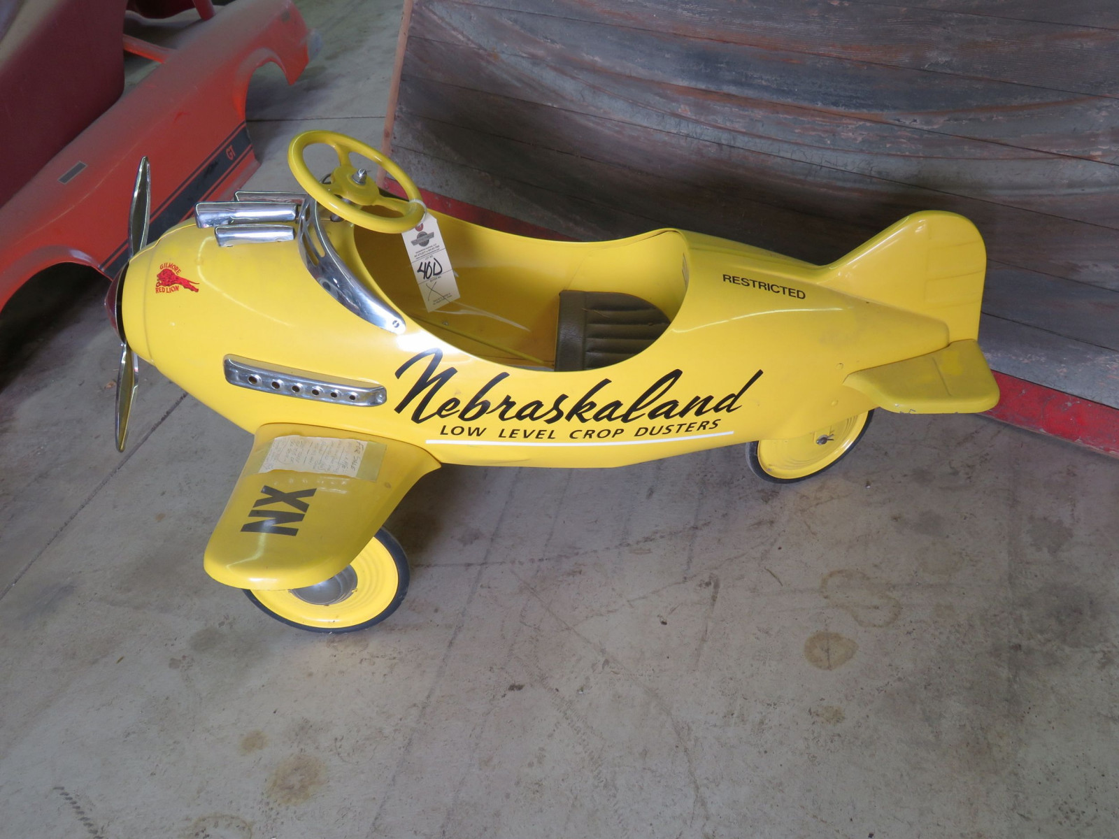 Lot 40D Reproduction Airplane Pedal Car VanderBrink Auctions