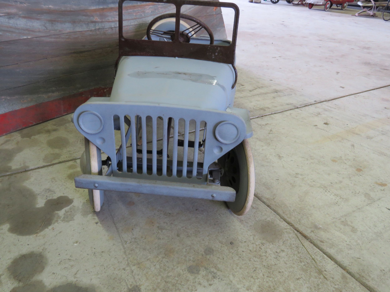 Lot 79D Vintage Garton Military Willys Jeep Pedal Car VanderBrink