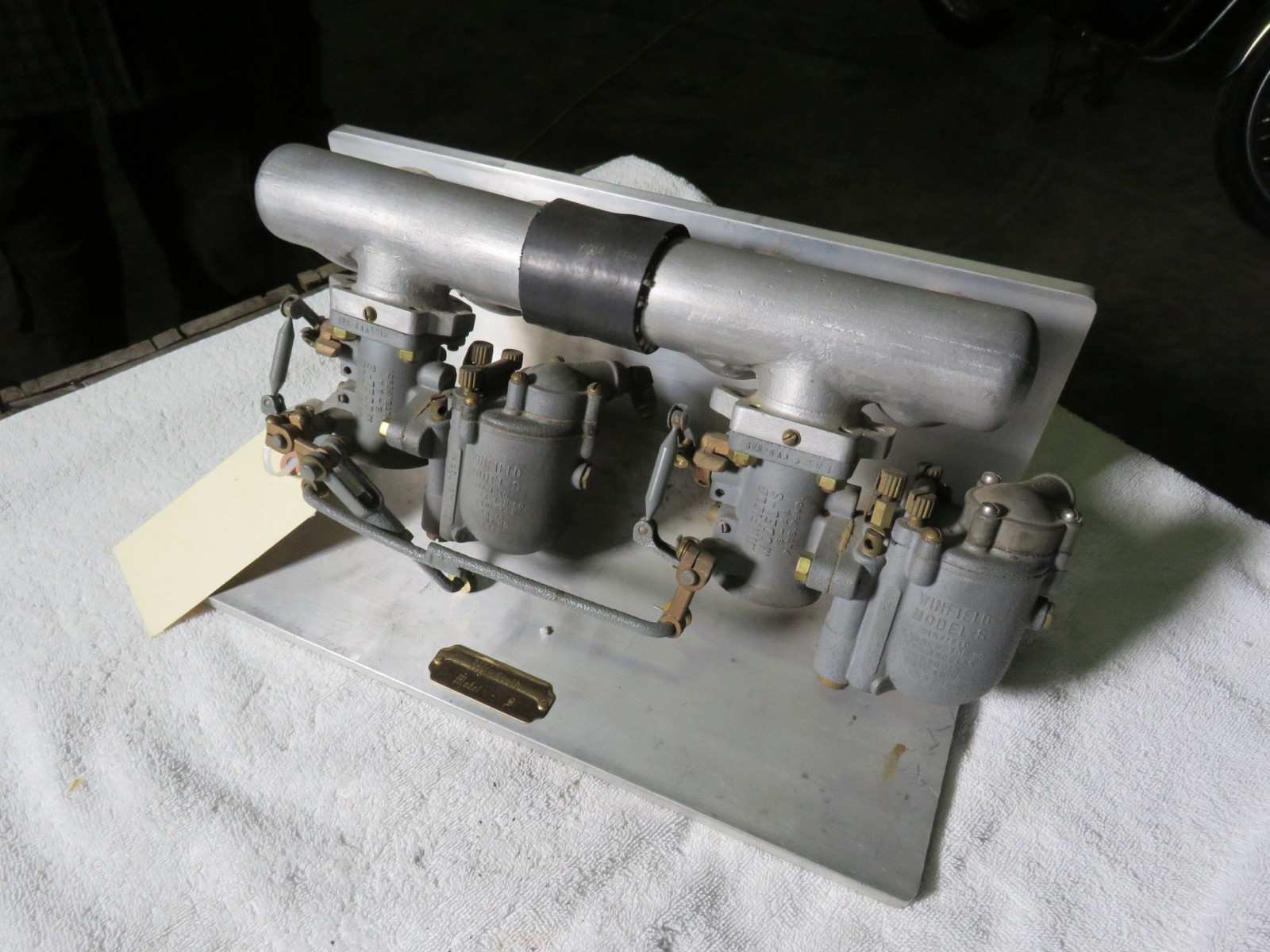 Lot 151T Winfield Model S Carbs and Manifold VanderBrink Auctions