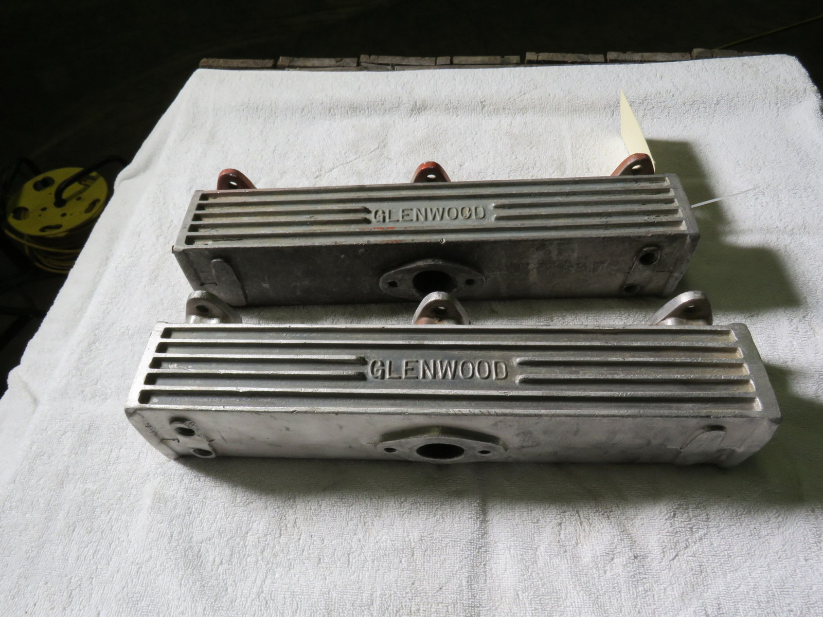 Lot 166T Glenwood Aluminum Marine Manifolds Ford Flathead V8