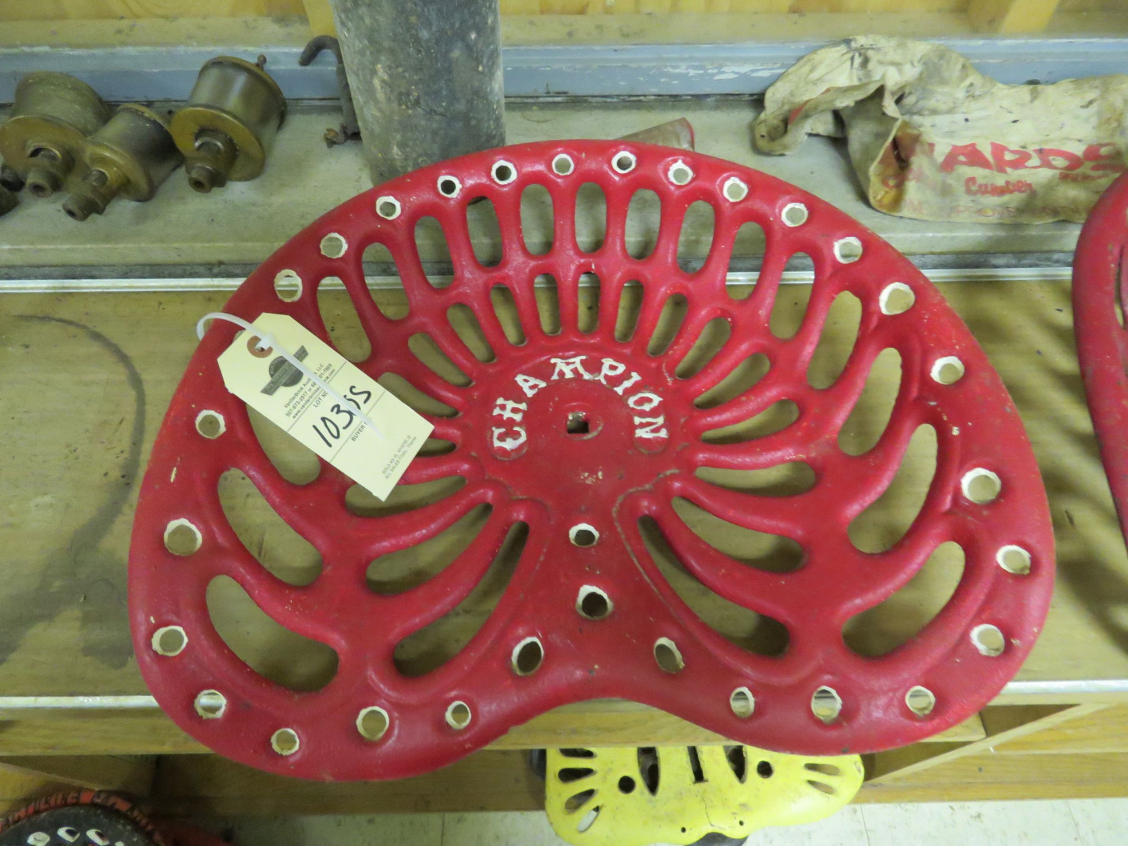 Lot 1030S Restored Champion Cast Iron Tractor Seat VanderBrink Auctions