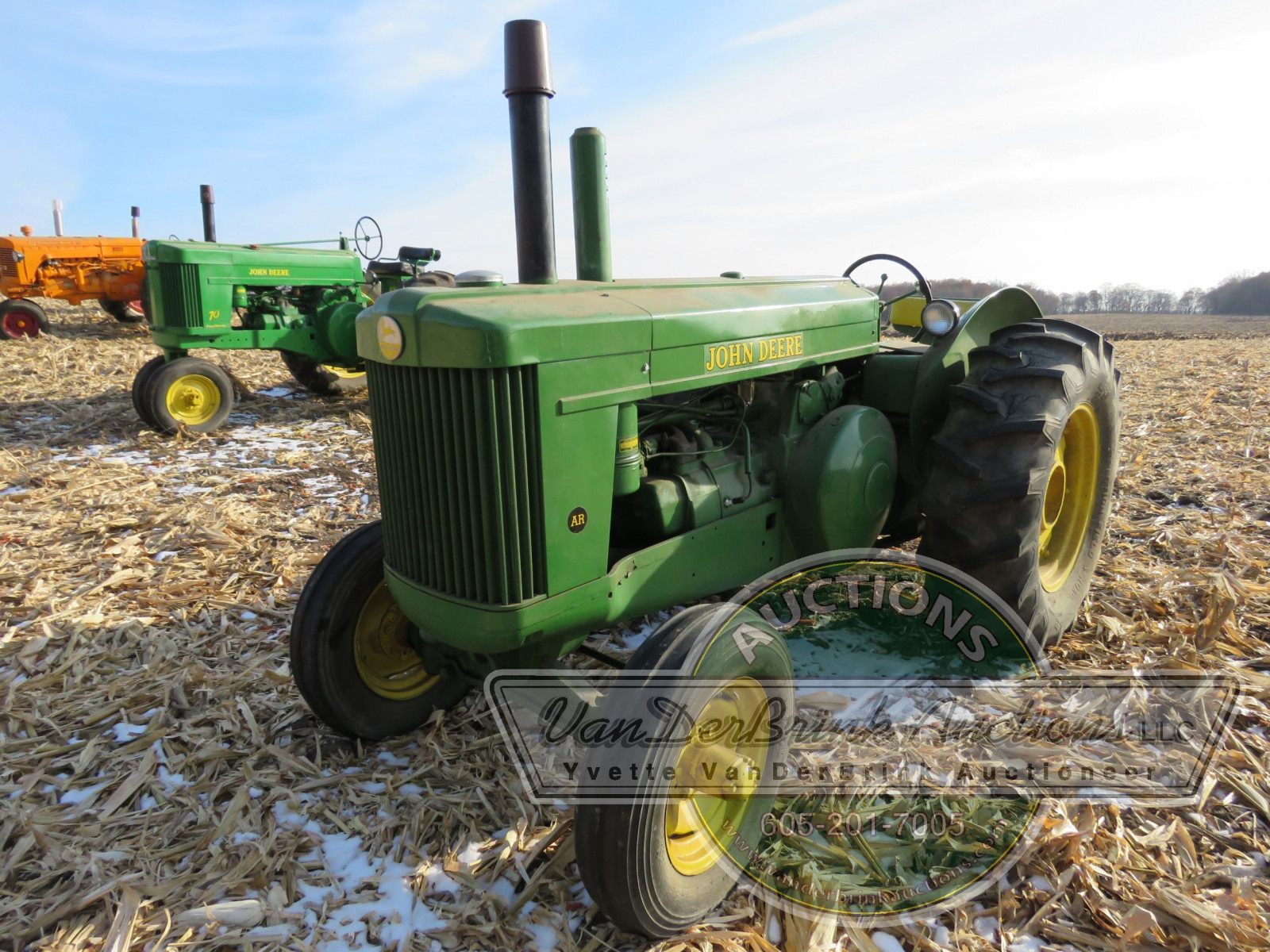 Lot 5V 1952 John Deere AR Tractor VanderBrink Auctions