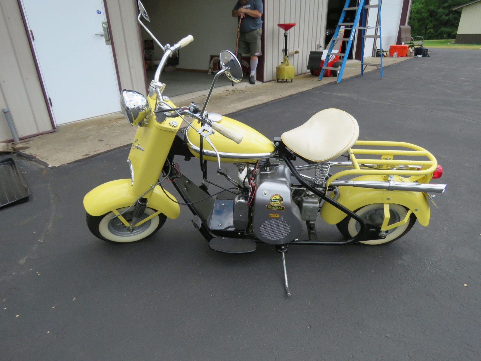 Lot 4L 1958 Cushman Husky Eagle Scooter VanderBrink Auctions