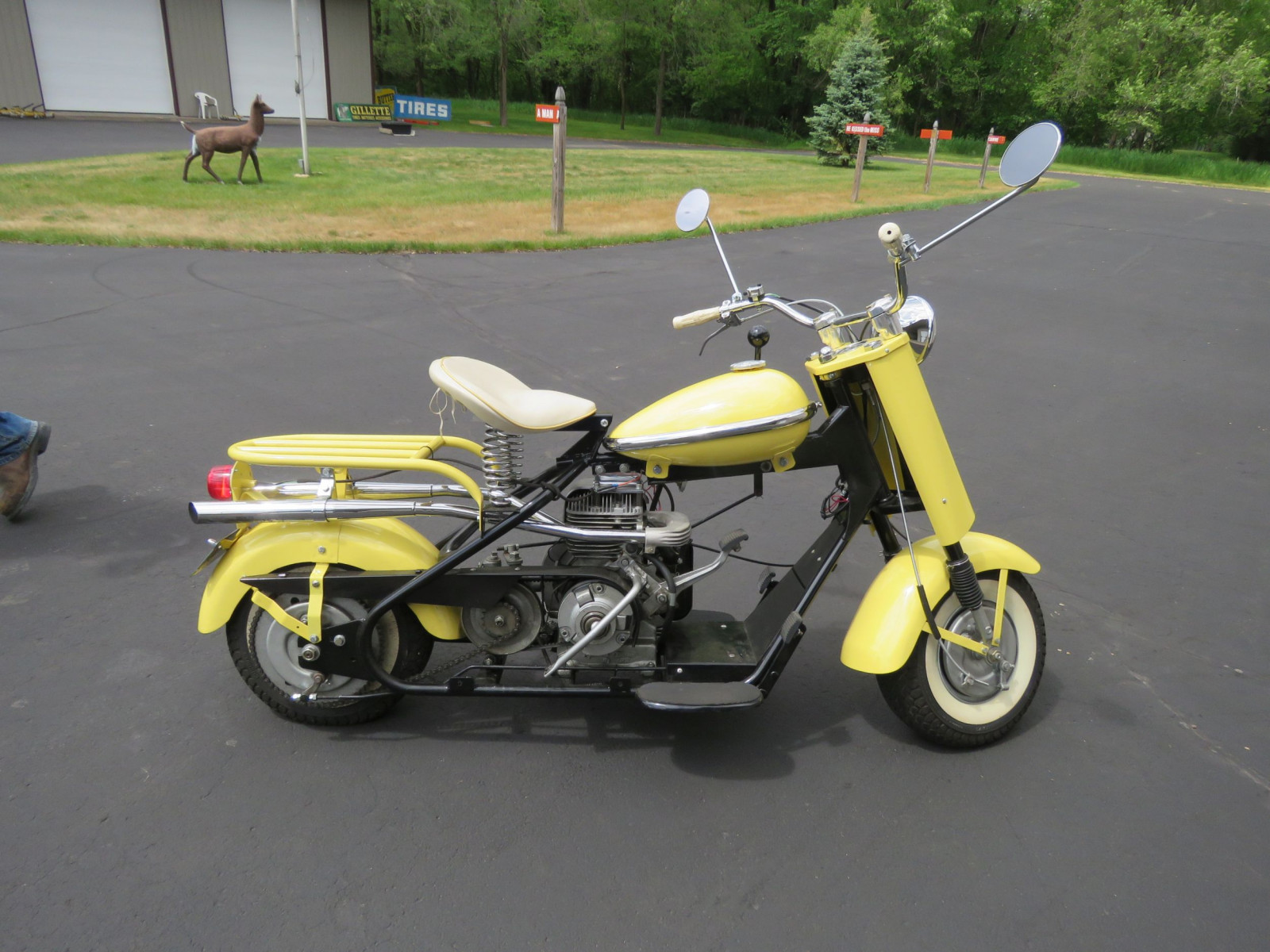Lot 4L 1958 Cushman Husky Eagle Scooter VanderBrink Auctions