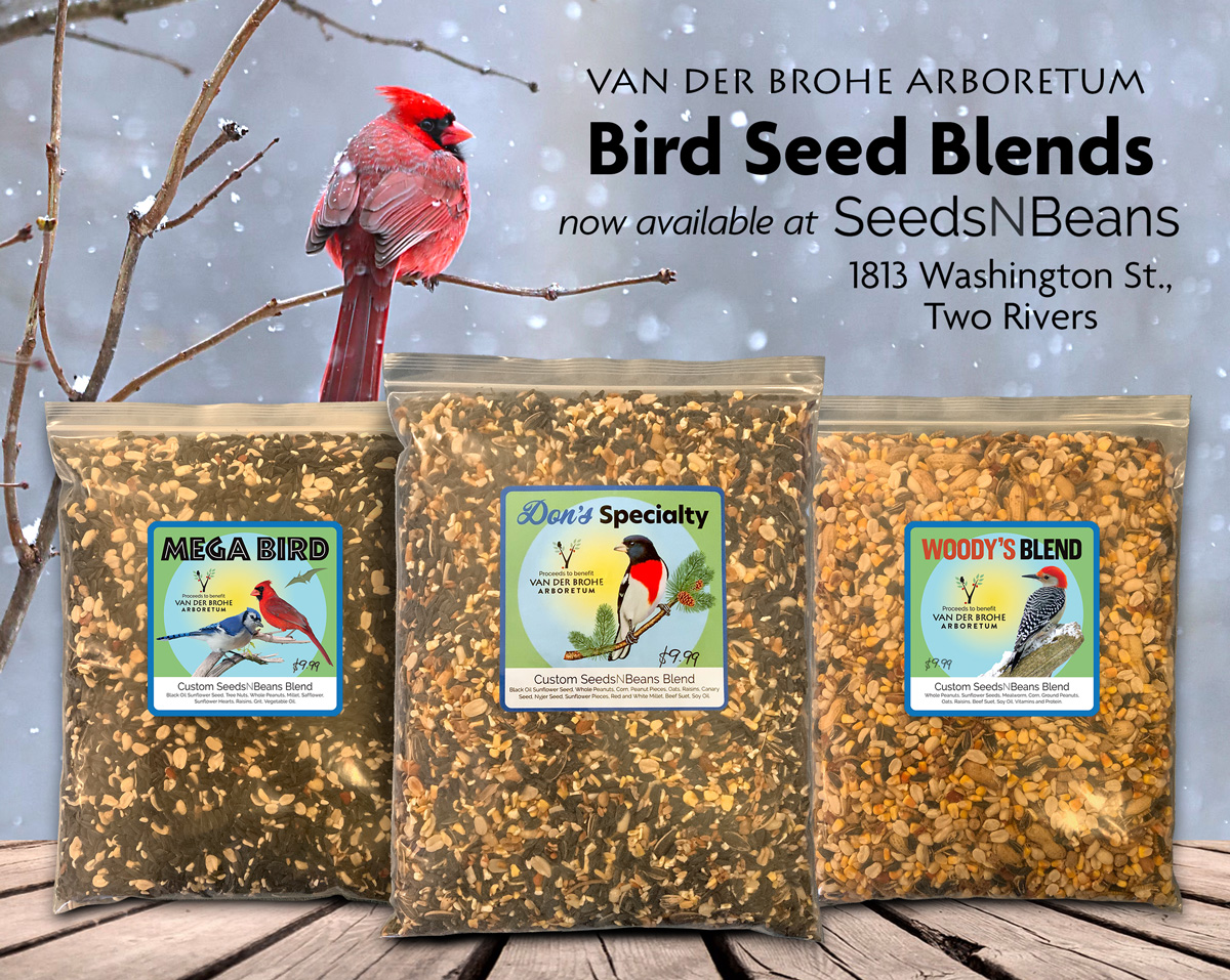 Custom Bird Seed Sales Benefit VDBA Van der Brohe Arboretum