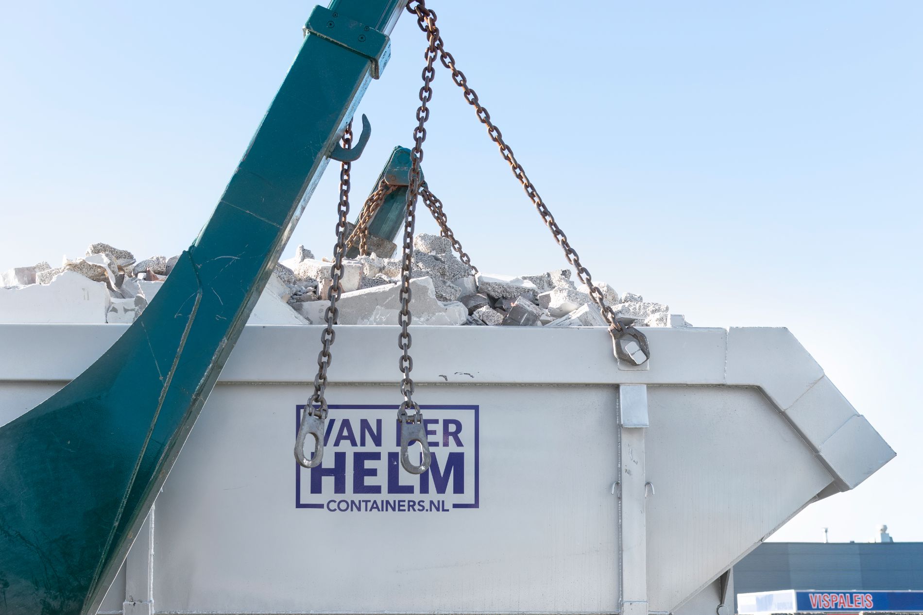 Container wisselen Van der Helm Containers