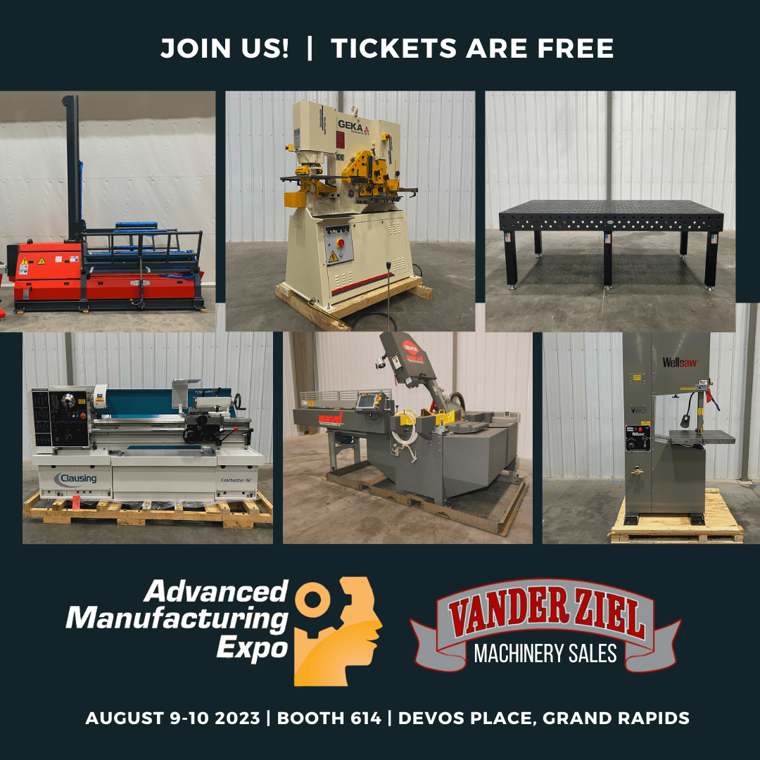 Advanced Manufacturing Expo 2023 Vander Ziel Machinery Sales