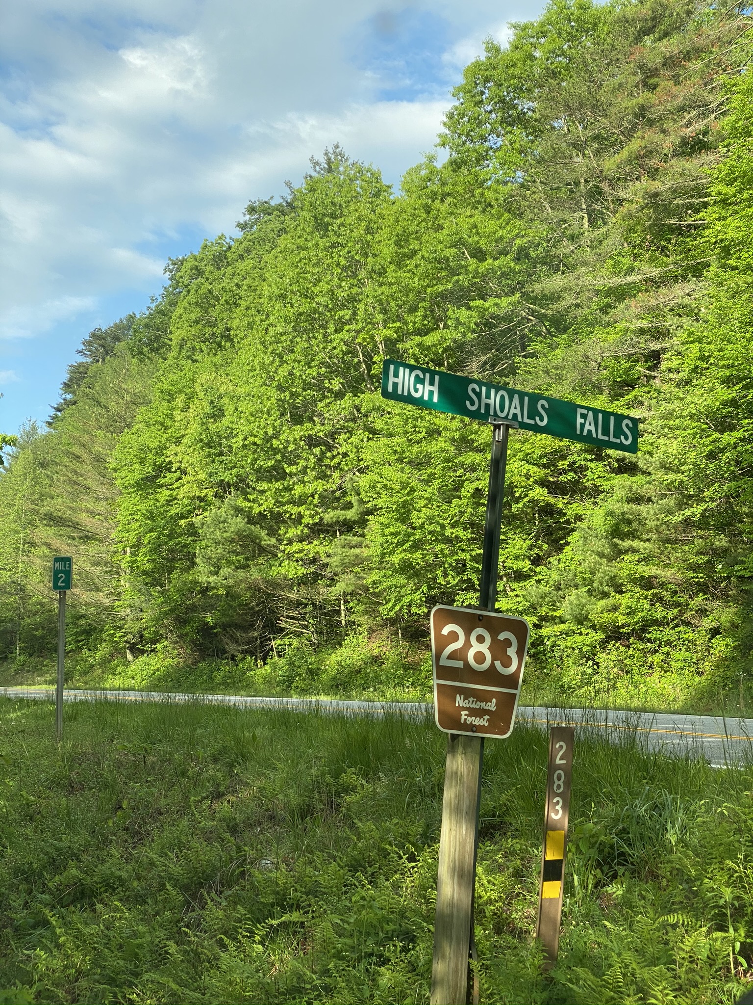 Hiking High Shoals Falls Trail {and Helen,