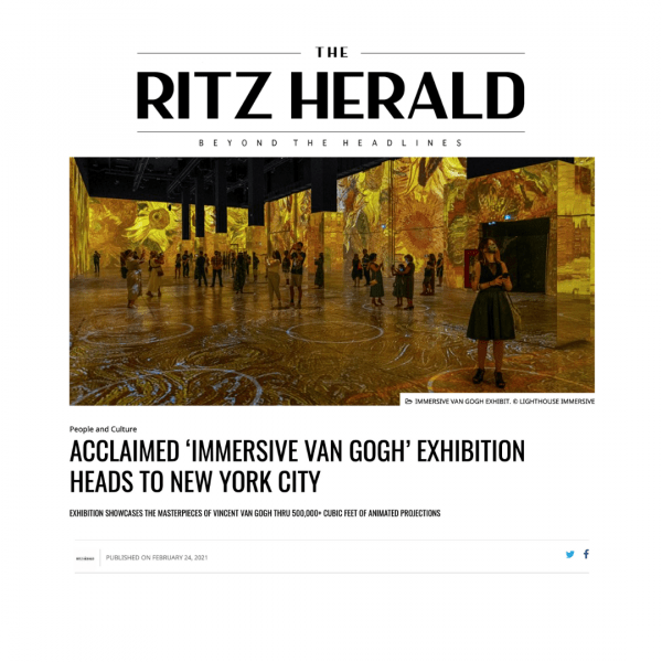 Van Gogh Exhibit New York City The Immersive Experience