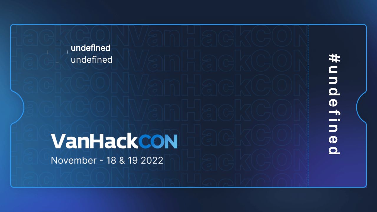Victor is inviting you to vanhackCON 2022