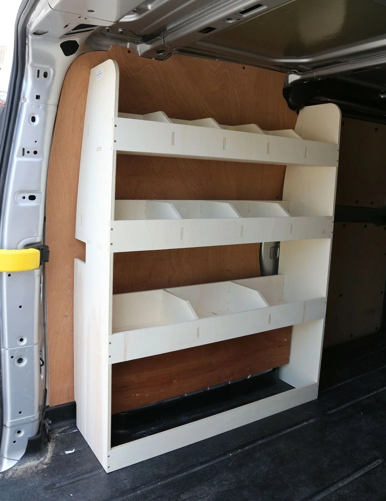 Ford Transit Custom L1 Van racking shelving NS rear. Free delivery.