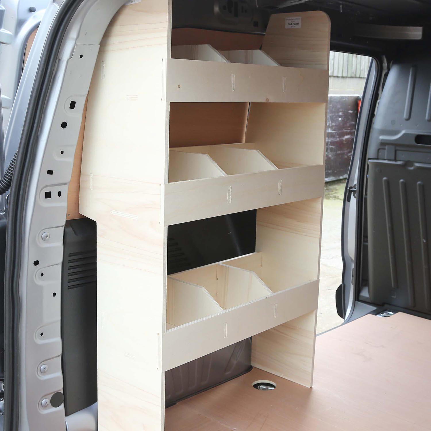 Peugeot Partner 200818 van racking shelving. Free next day UK delivery.