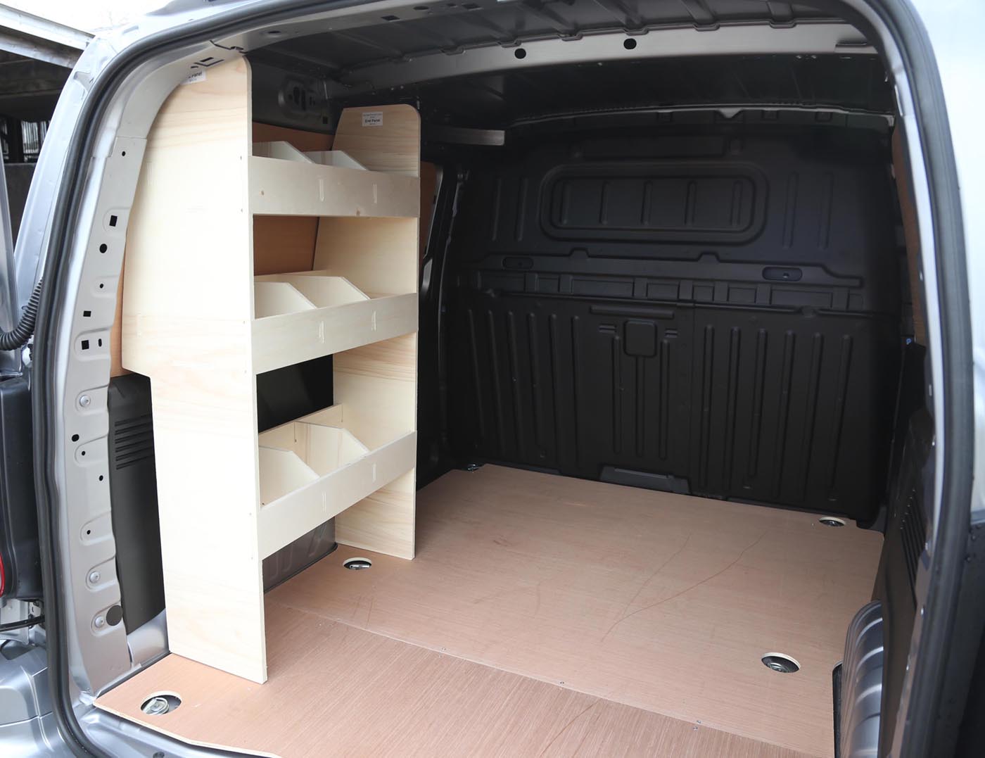 Peugeot Partner 2019+ van racking shelving. Free next day UK delivery.