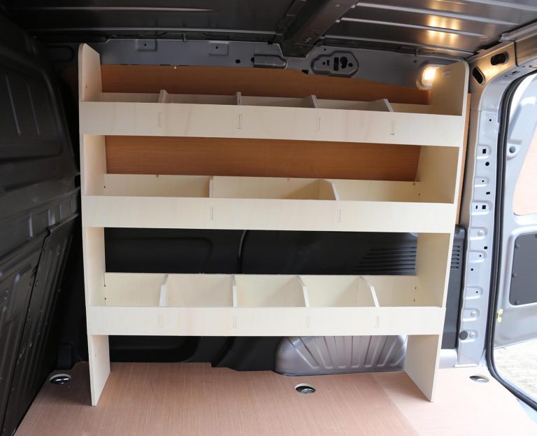 Peugeot Partner 2019+ van racking shelving. Free next day UK delivery.