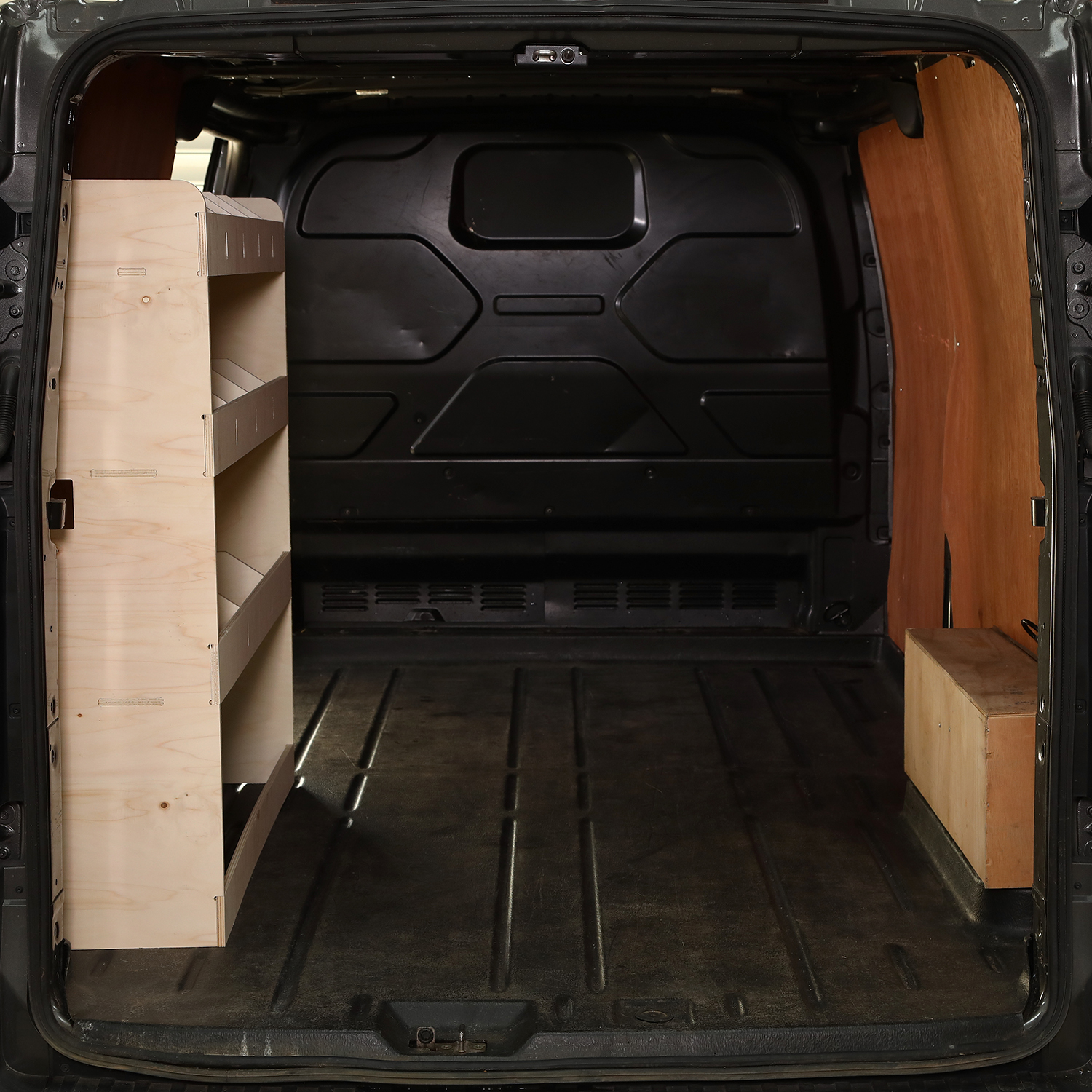 Ford Transit Custom LWB van racking shelf system. Free next day delivery