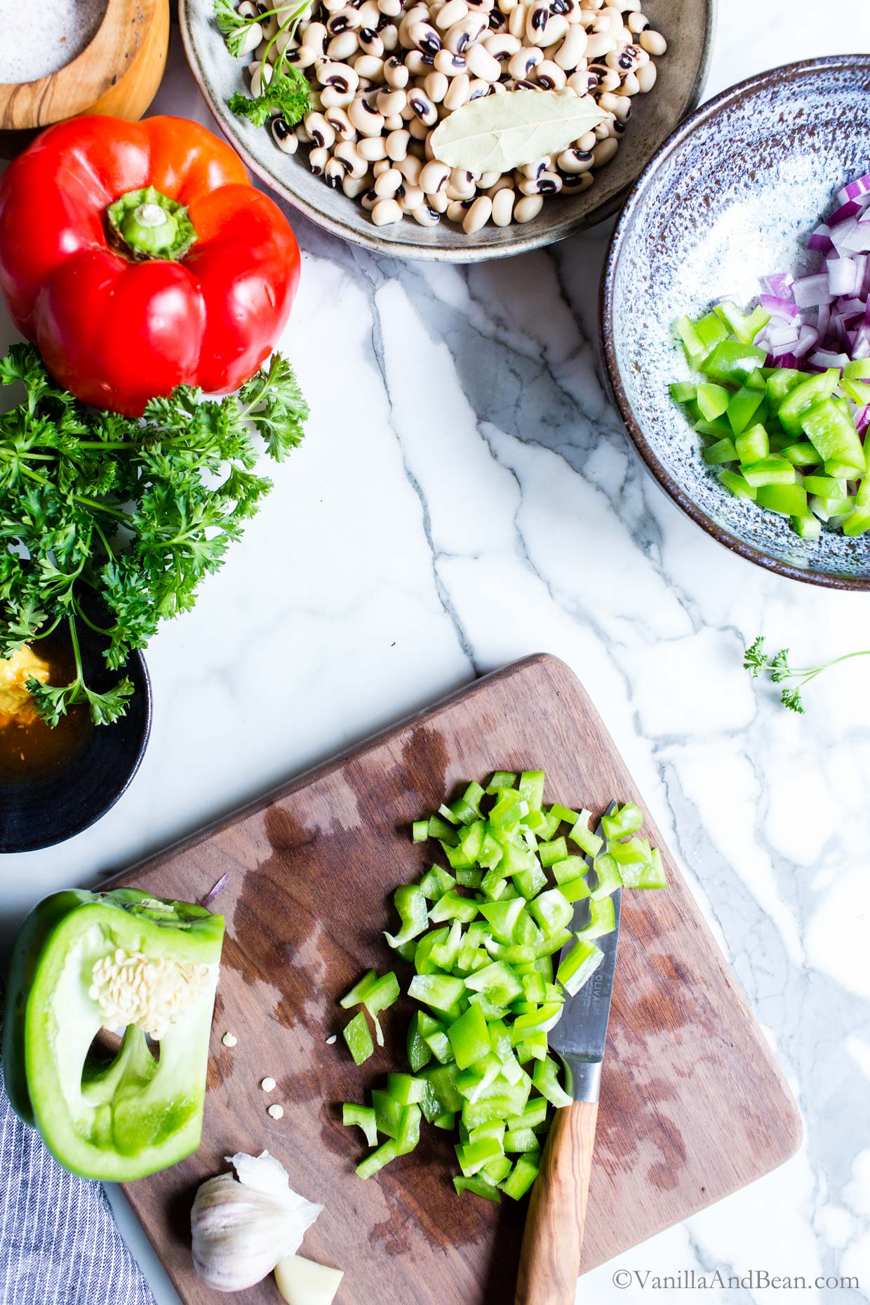 Slow Cooked Vegetarian BlackEyed Peas Vanilla And Bean