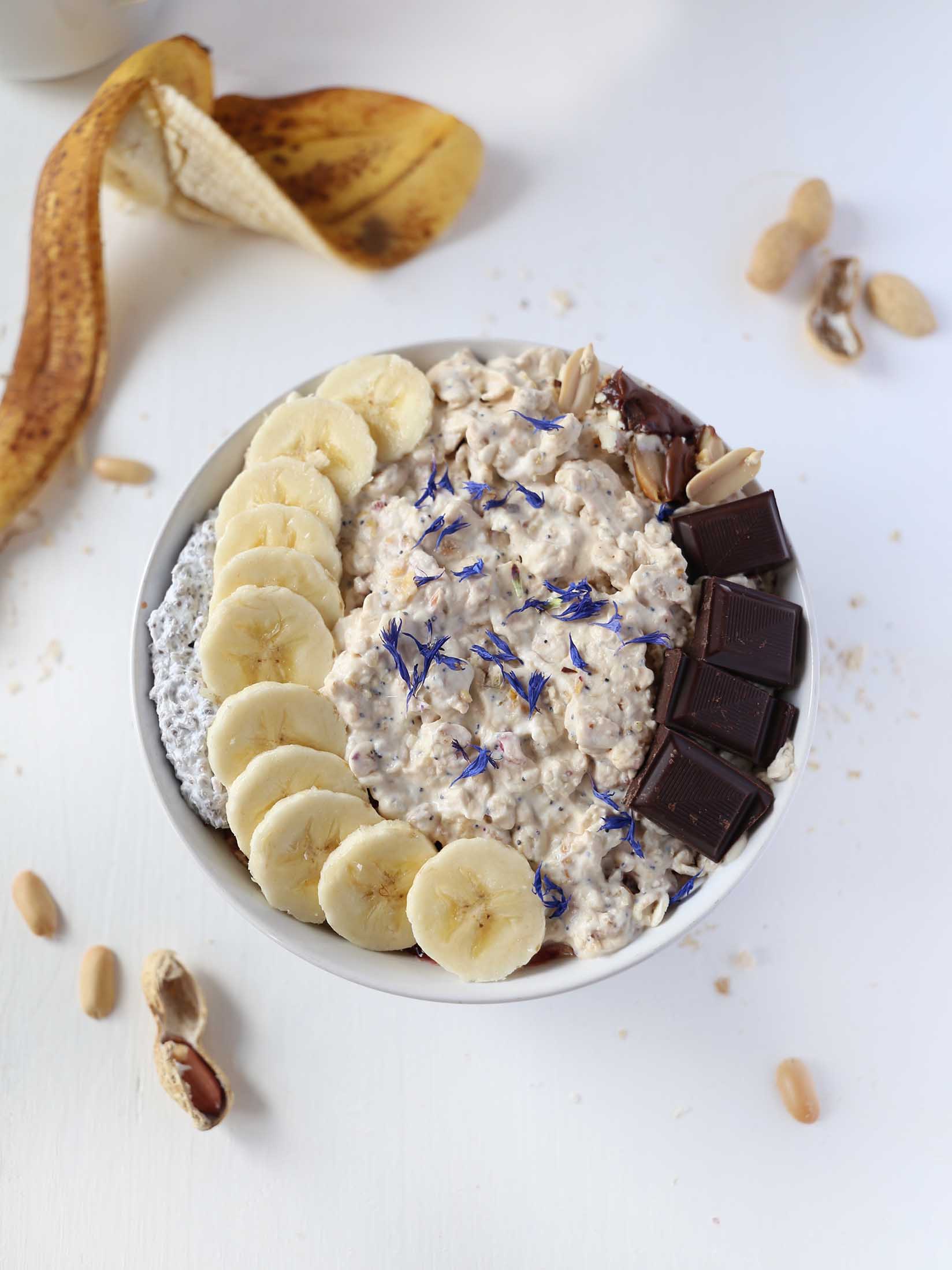 Vegan glutenfree, Protein packed Vanilla Oatmeal Vanillacrunnch