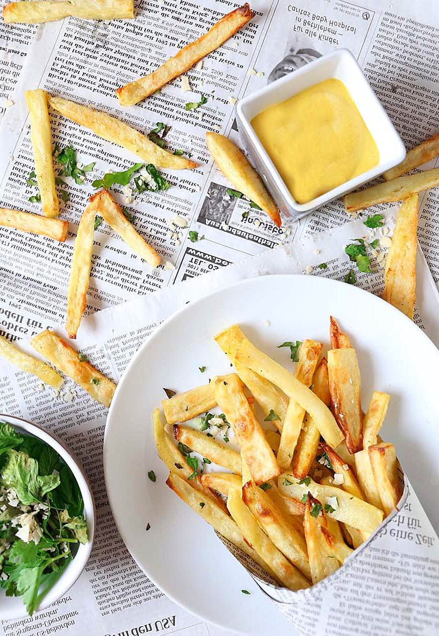 Oven Fries with a coconutcurry dip Vanillacrunnch Lifestyle and