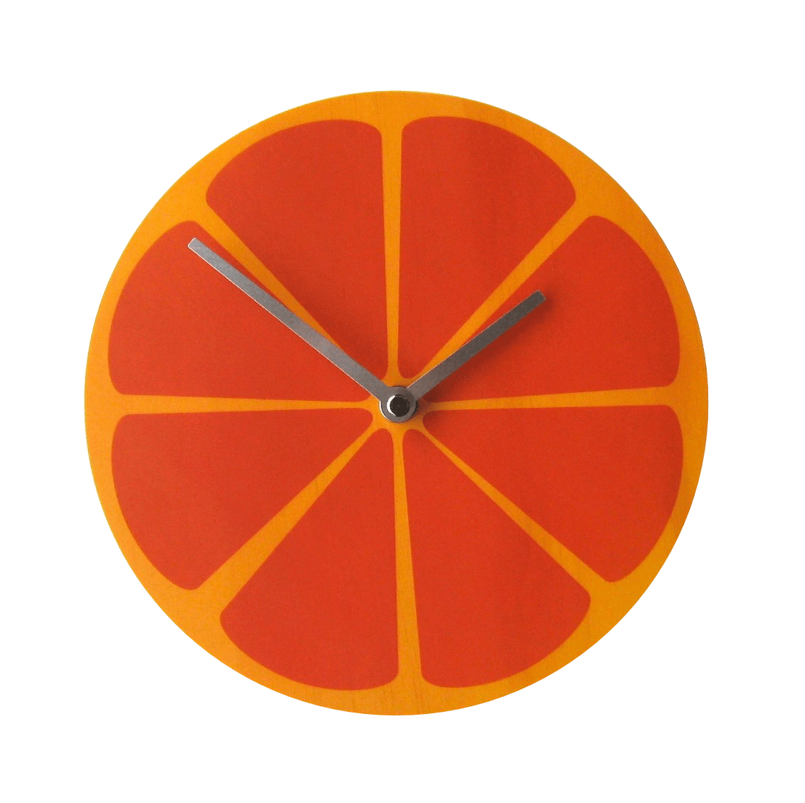 Orange Wall Clock Vanilla Design Store