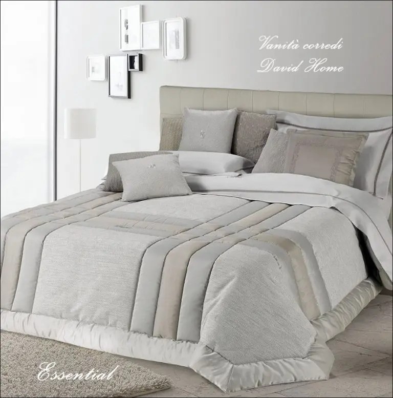 Trapuntino matrimoniale Raso Jacquard "Essential" Vanità Corredi