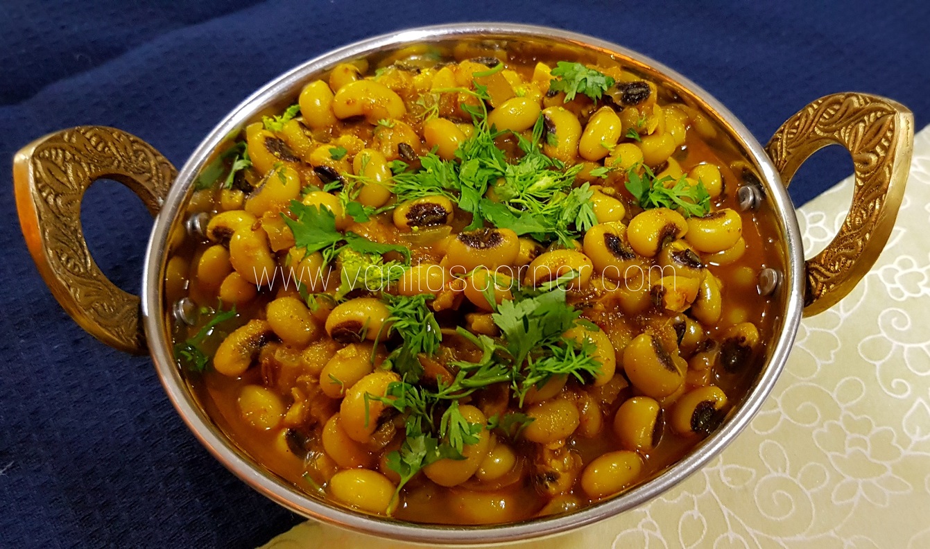 Chavli Usal Black Eyed Peas Curry Vanita's Corner