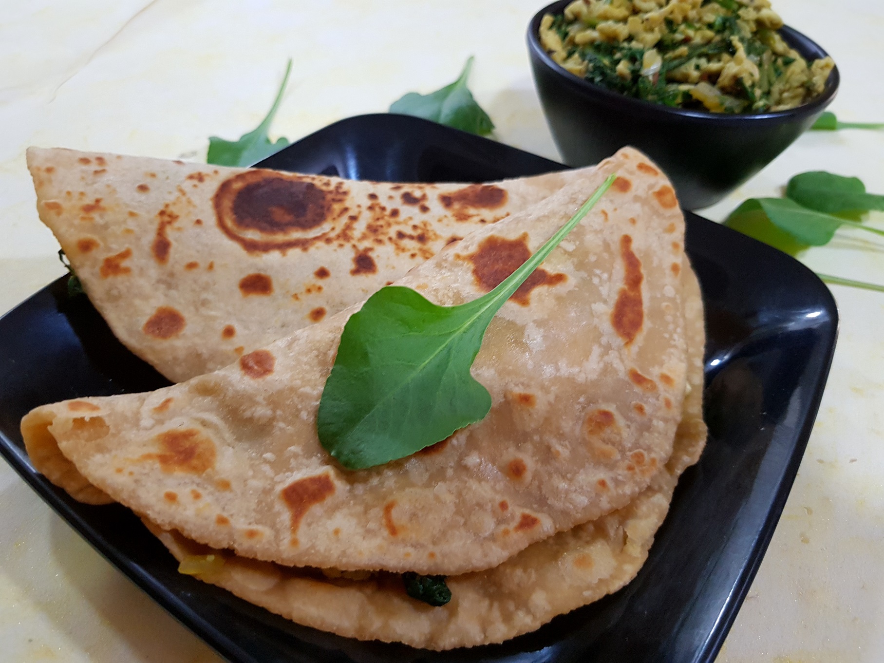 Egg Spinach Wrap Anda Palak Roti Wrap Vanita's Corner