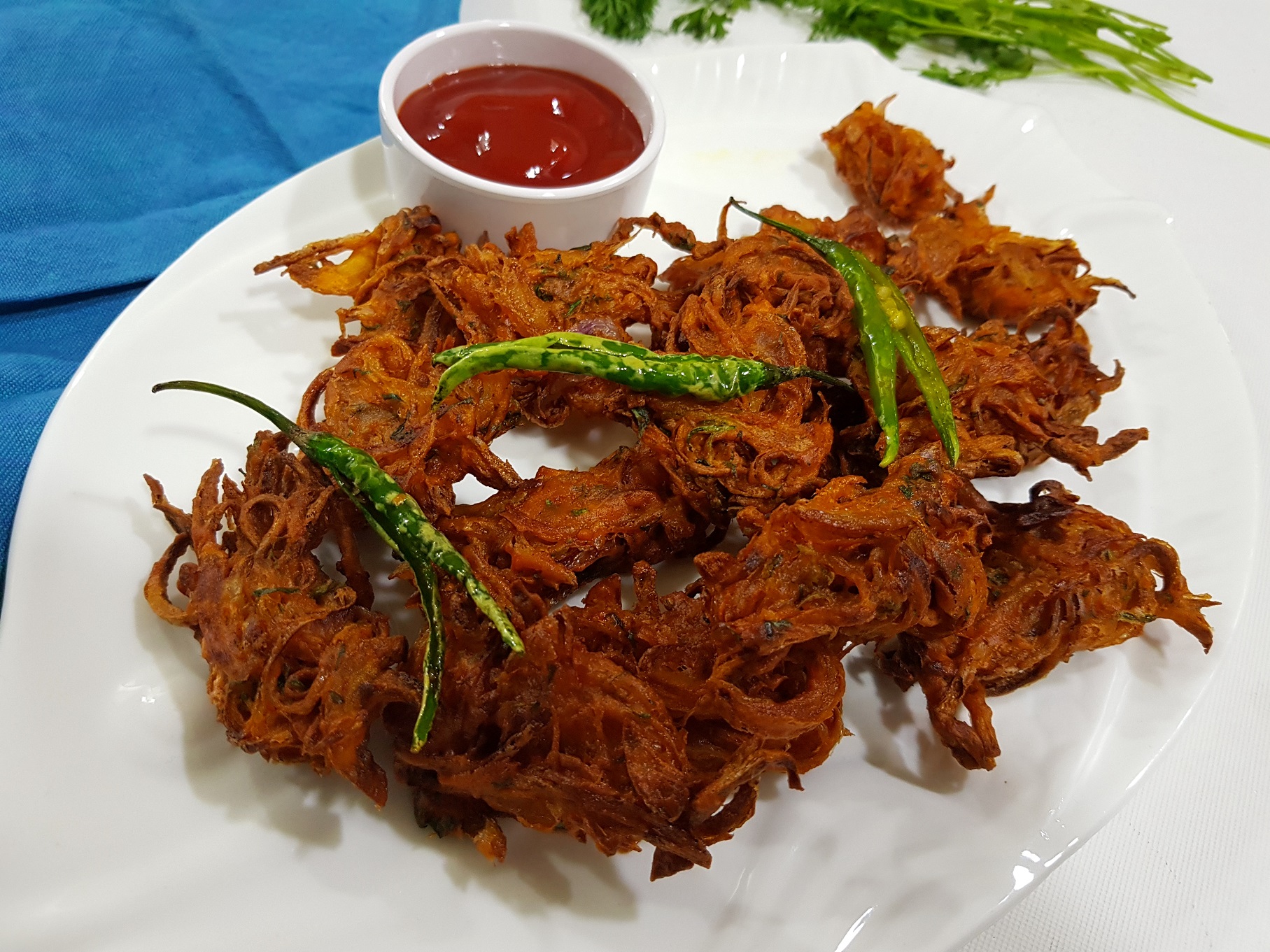 Onion Pakodas Kanda Bhaji Vanita's Corner