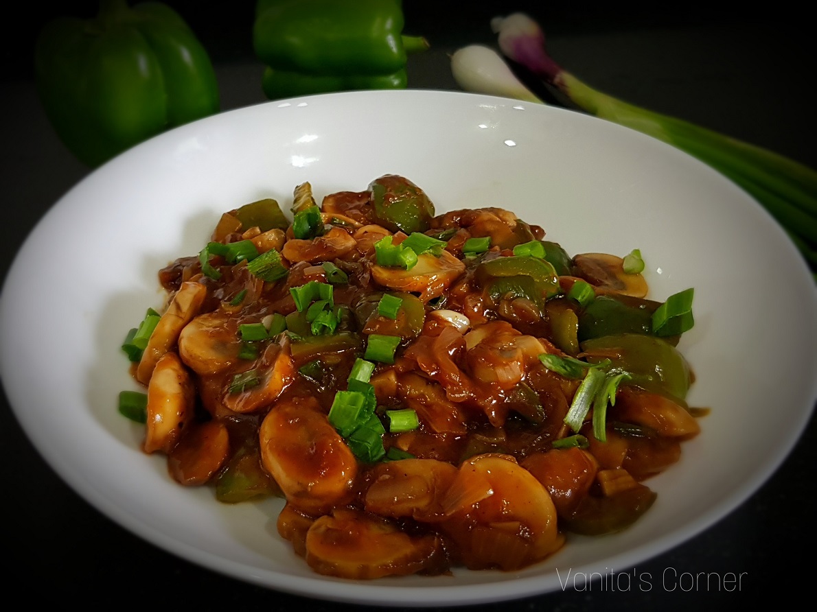 Mushroom Chilli Vanita's Corner