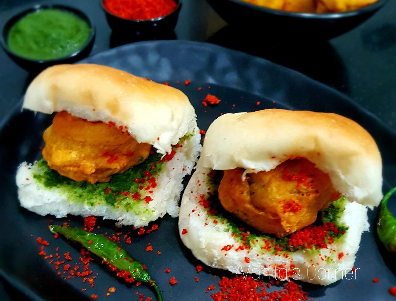 Vada Pav Mumbai's popular street food Vada Pav Vanita's Corner