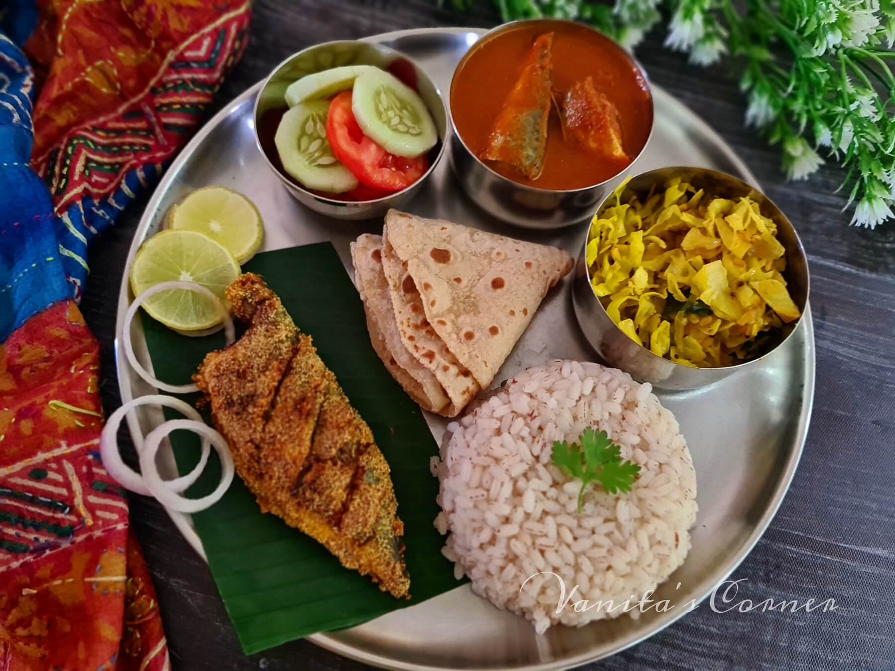 Fish Thali Mangalorean Fish Thali Vanita's Corner