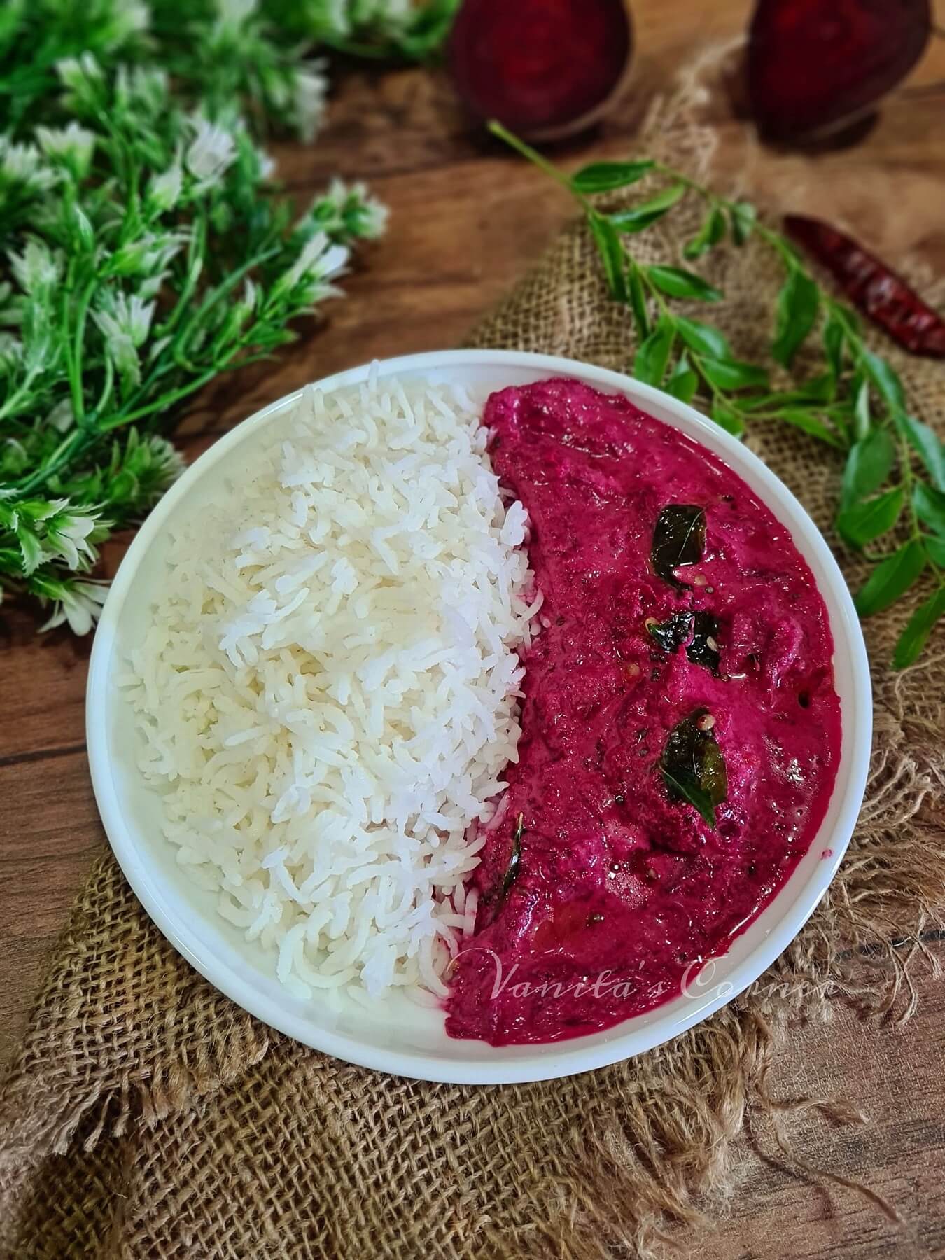 Beetroot Pachadi How to make Beetroot Pachadi Vanita's Corner