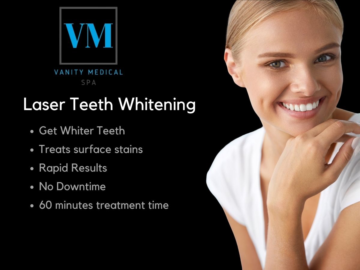 Laser Teeth Whitening Call Vanity Medical Spa Now in Teaneck, NJ