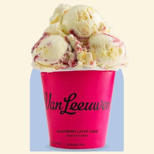 Raspberry Layer Cake Van Leeuwen Ice Cream