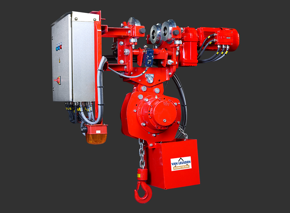 Rack and pinion trolley/hoist SWL 5T — KITO Van Leusden