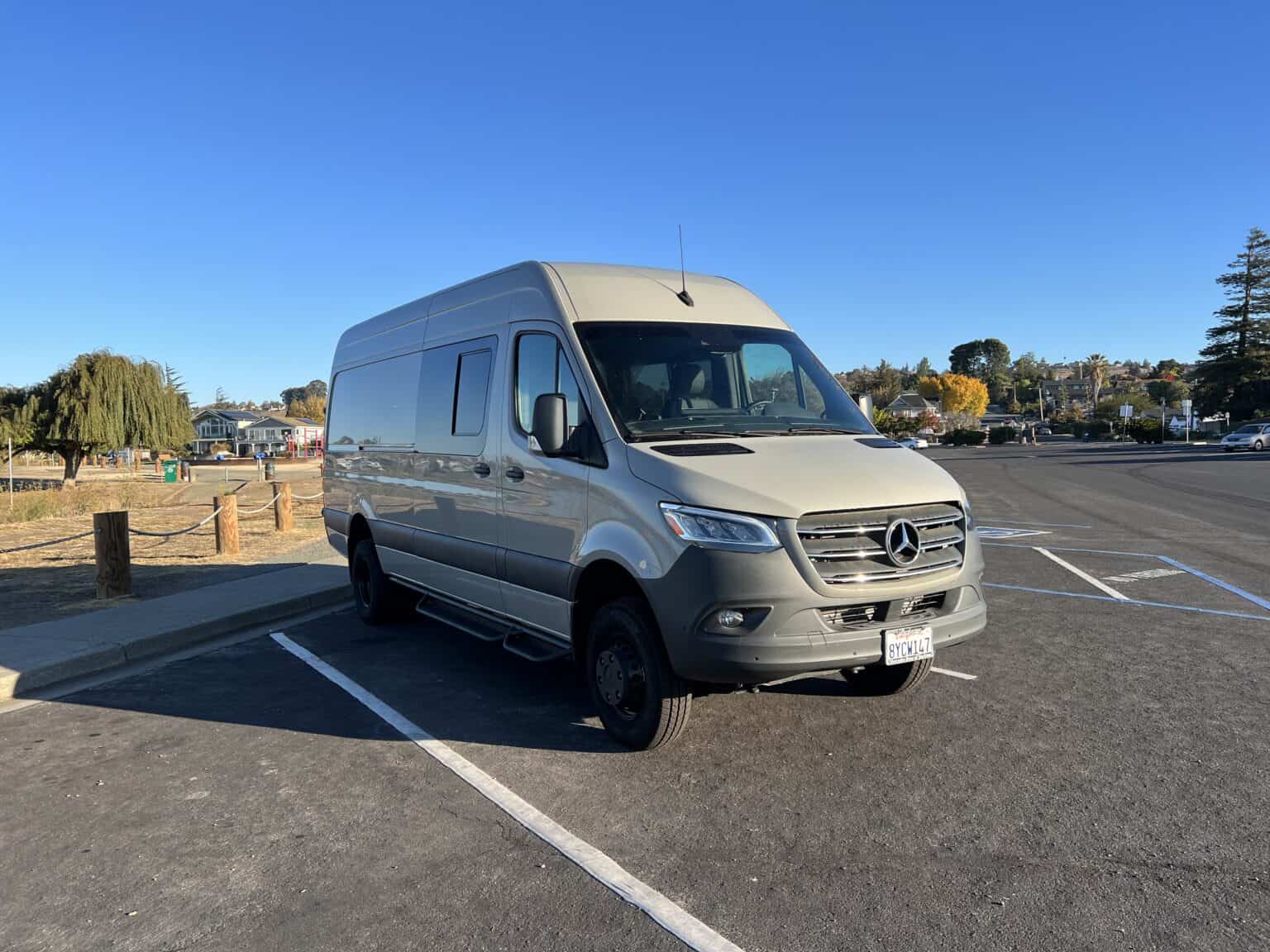 2021 Mercedes Sprinter 170 4X4 3500XD in stone grey ready for build