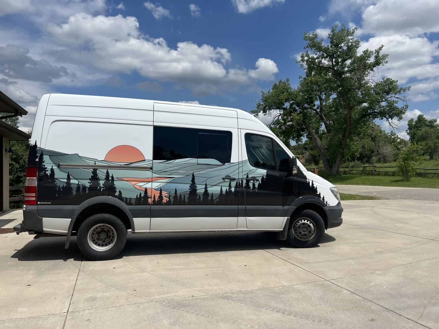 2014 Mercedes Sprinter Dually 3500 with custom wrap - Vanlife Trader