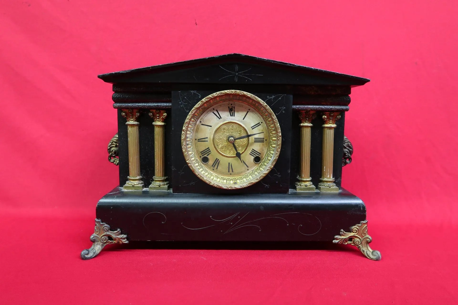 Lot 73 Colonnade Wooden Cased Mantle Clock Van Metre Auction