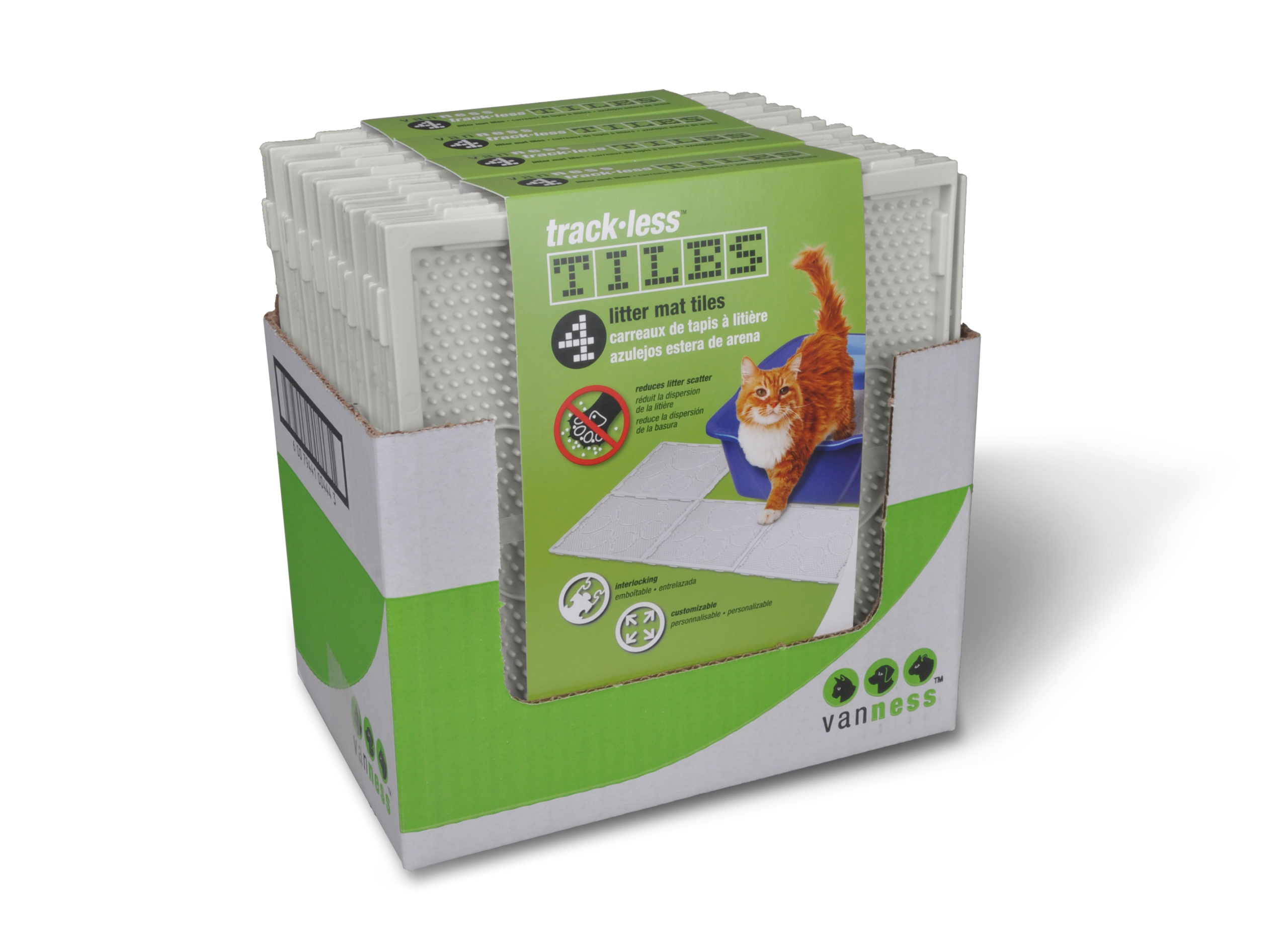 Trackless Litter Mat Tiles Van Ness Pets
