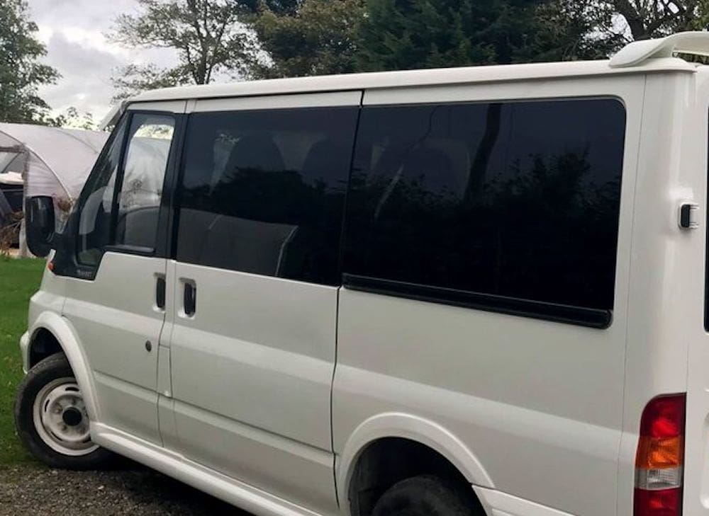 Ford Transit (SWB) N/S Front Fixed Window in Privacy Tint VanPimps