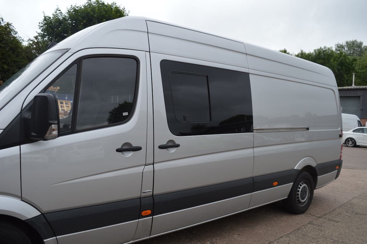 Mercedes Sprinter N/S/F Sliding Window in Privacy Tint MWB LWB VanPimps