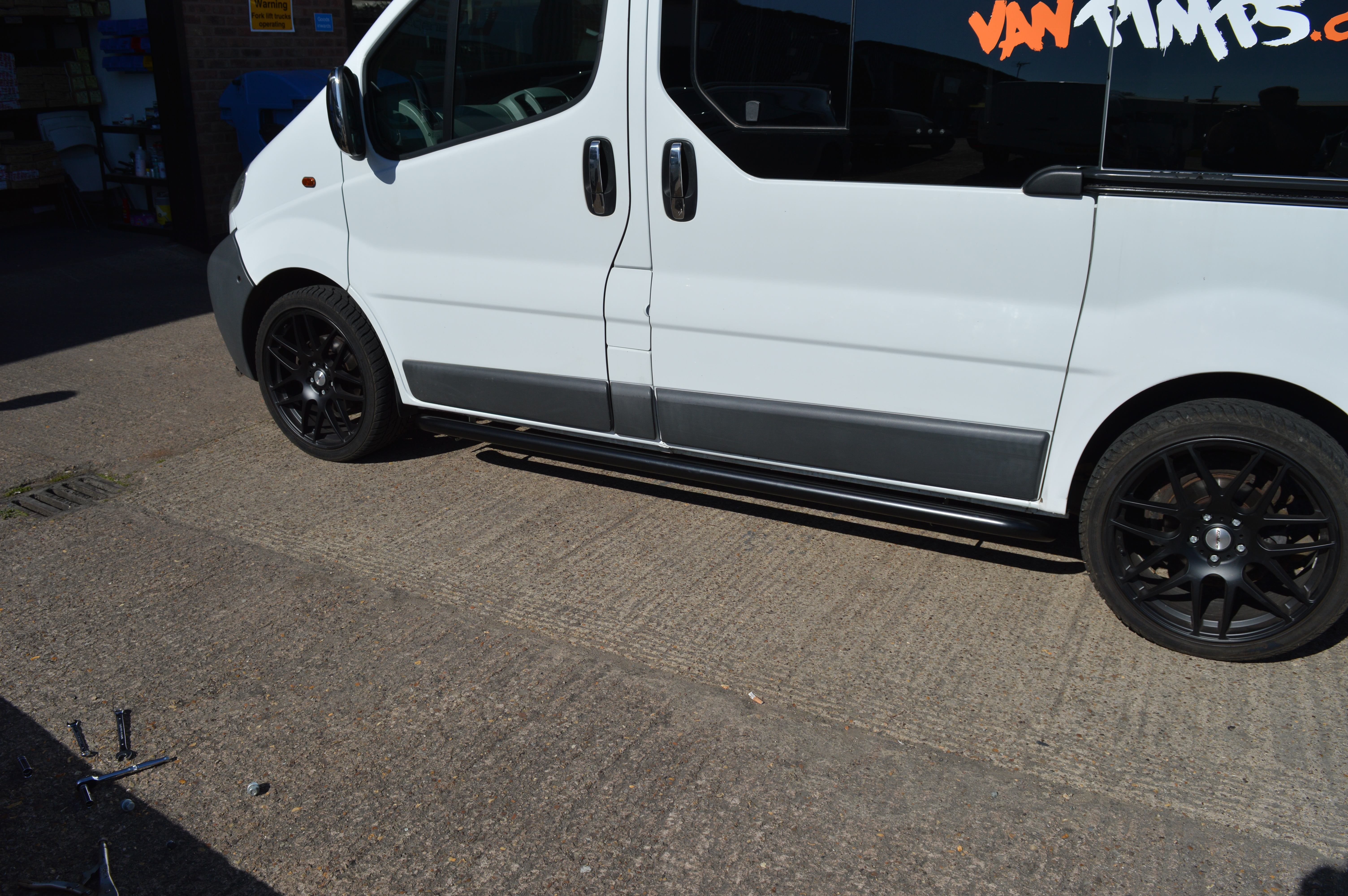 Renault Trafic Matt Black OEM Style Sidebars (SWB L1) VanPimps