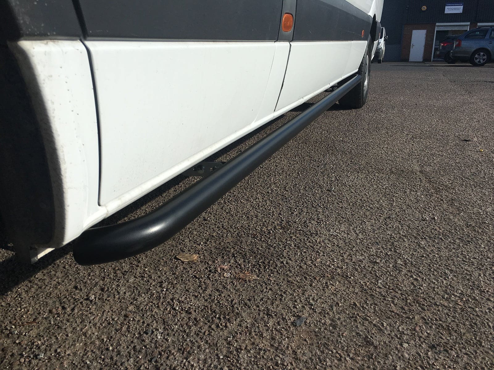 Mercedes Sprinter Matt Black OEM Style Side Bars (L2 MWB) VanPimps