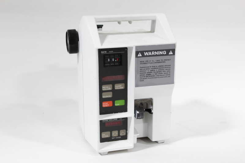 medical equipment hospital iv pump w dosage counter top handle metal