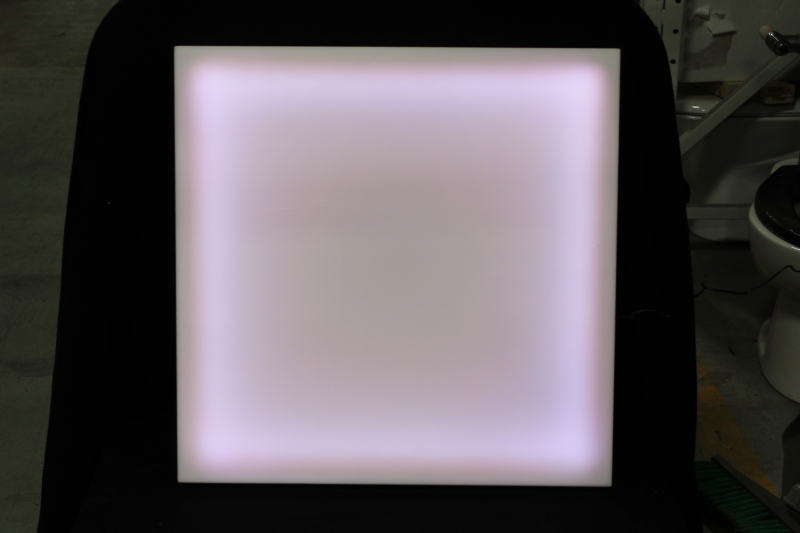 lighting misc square led panel tabletop 24x24 works plastic white