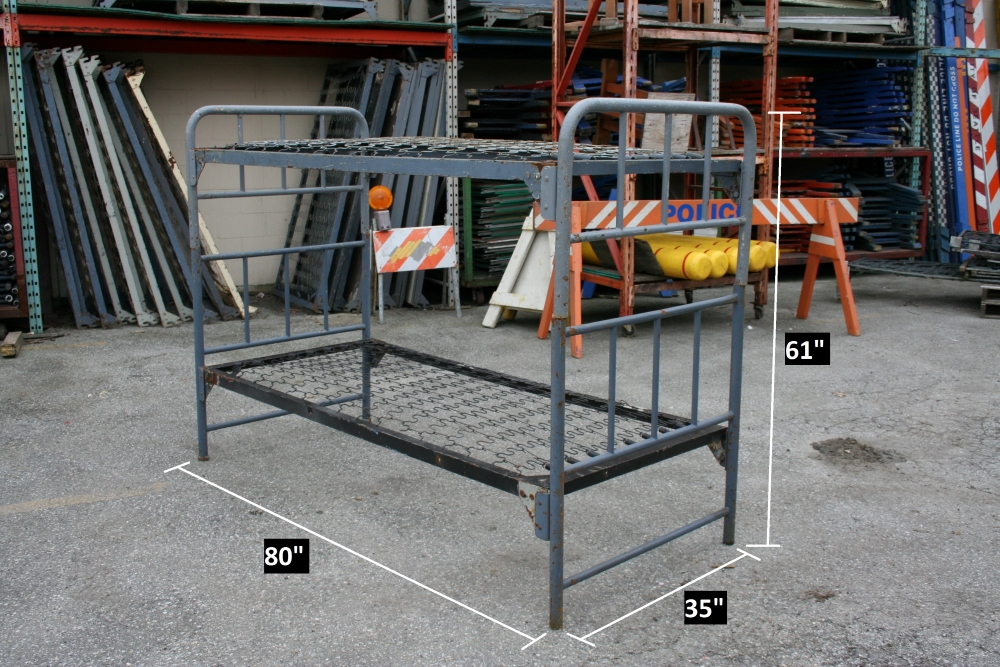 bed metal single cots double bunk beds old style detention corrections