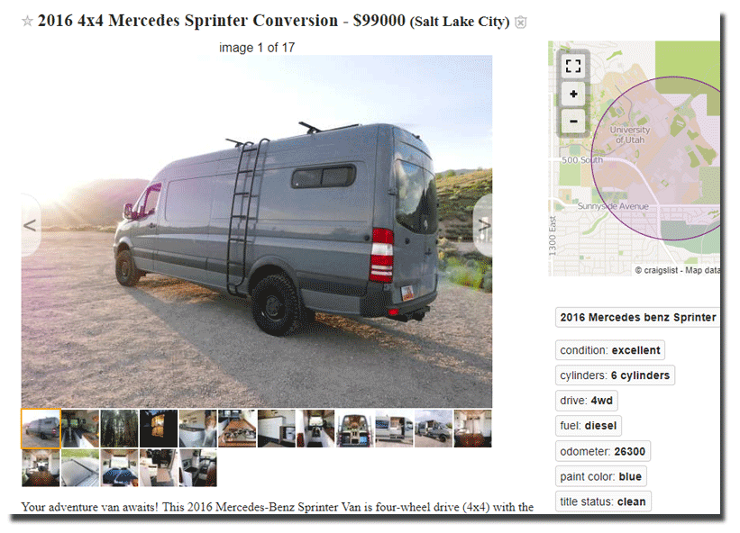 campervan for sale craigslist vansage campervan sales near me VanSage