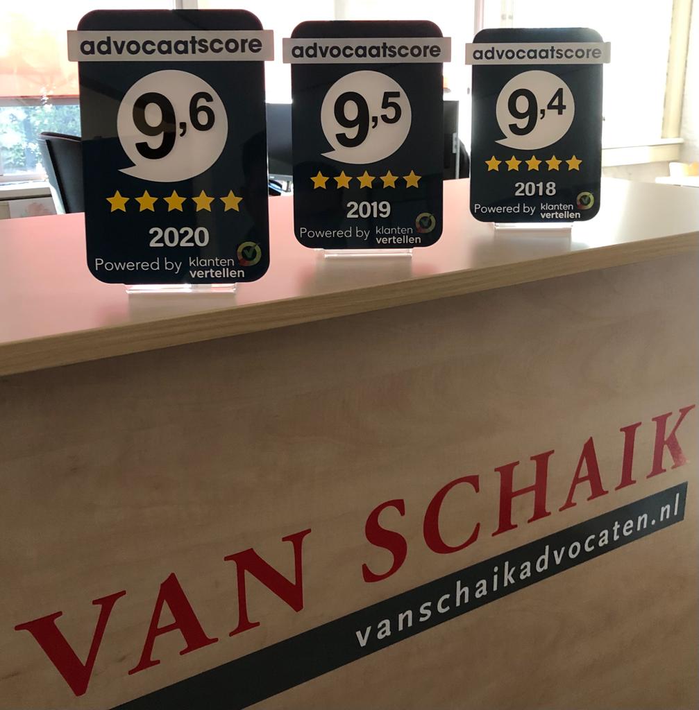 VAN SCHAIK SCOORT EEN 9,6 Van Schaik Advocaten